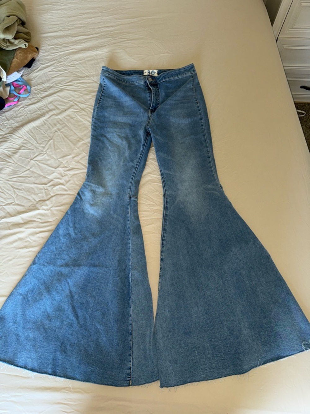 Free People Medium Blue Boot Cut Flare Jeans